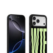 CASEMYARTS Neon Green “WTF” MagSafe iPhone Case