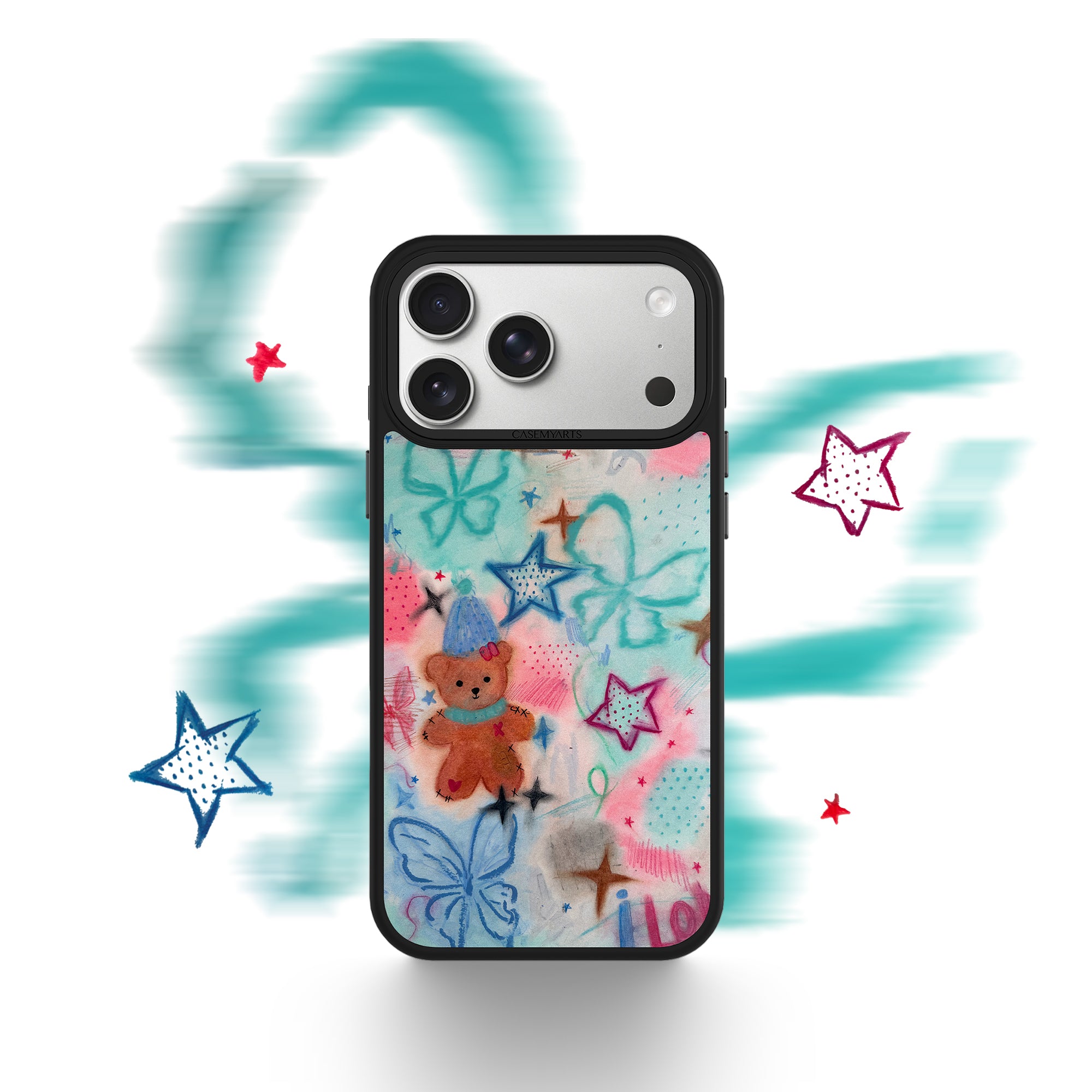 CASEMYARTS Doodle Bear MagSafe iPhone Case