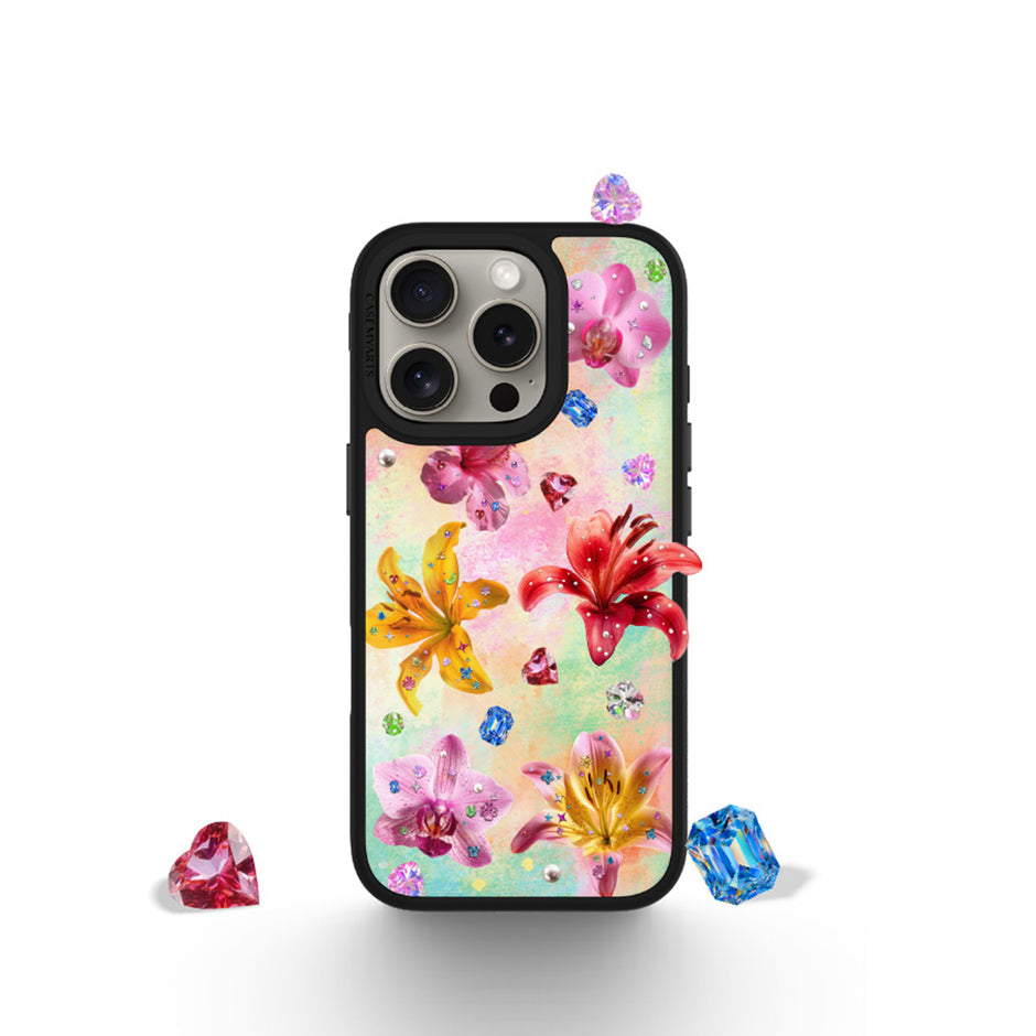 CASEMYARTS Gem flower MagSafe iPhone Case