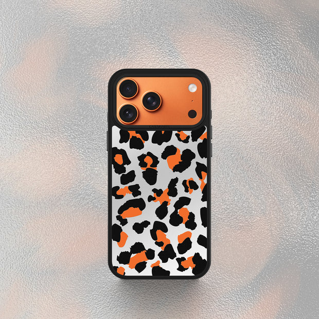 CASEMYARTS Silver Orange MagSafe iPhone Case
