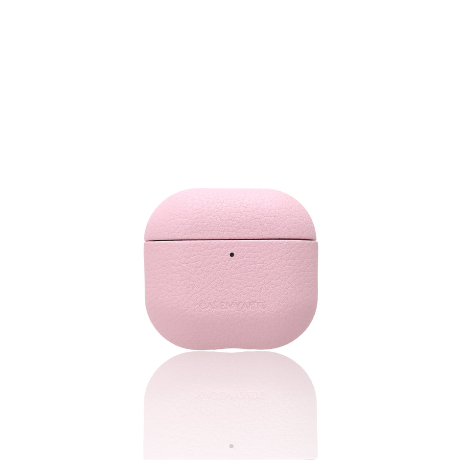 CASEMYARTS Paris Mist Pink Leather AirPods Case