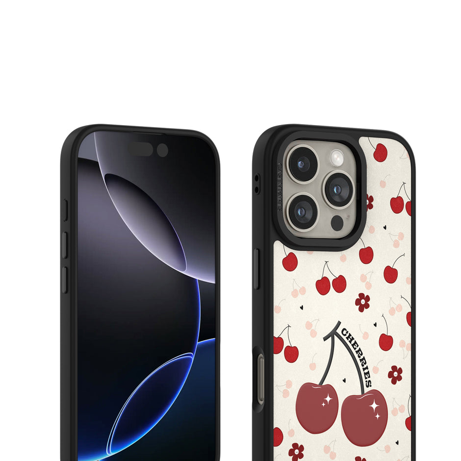 CASEMYARTS Red Cherries MagSafe iPhone Case