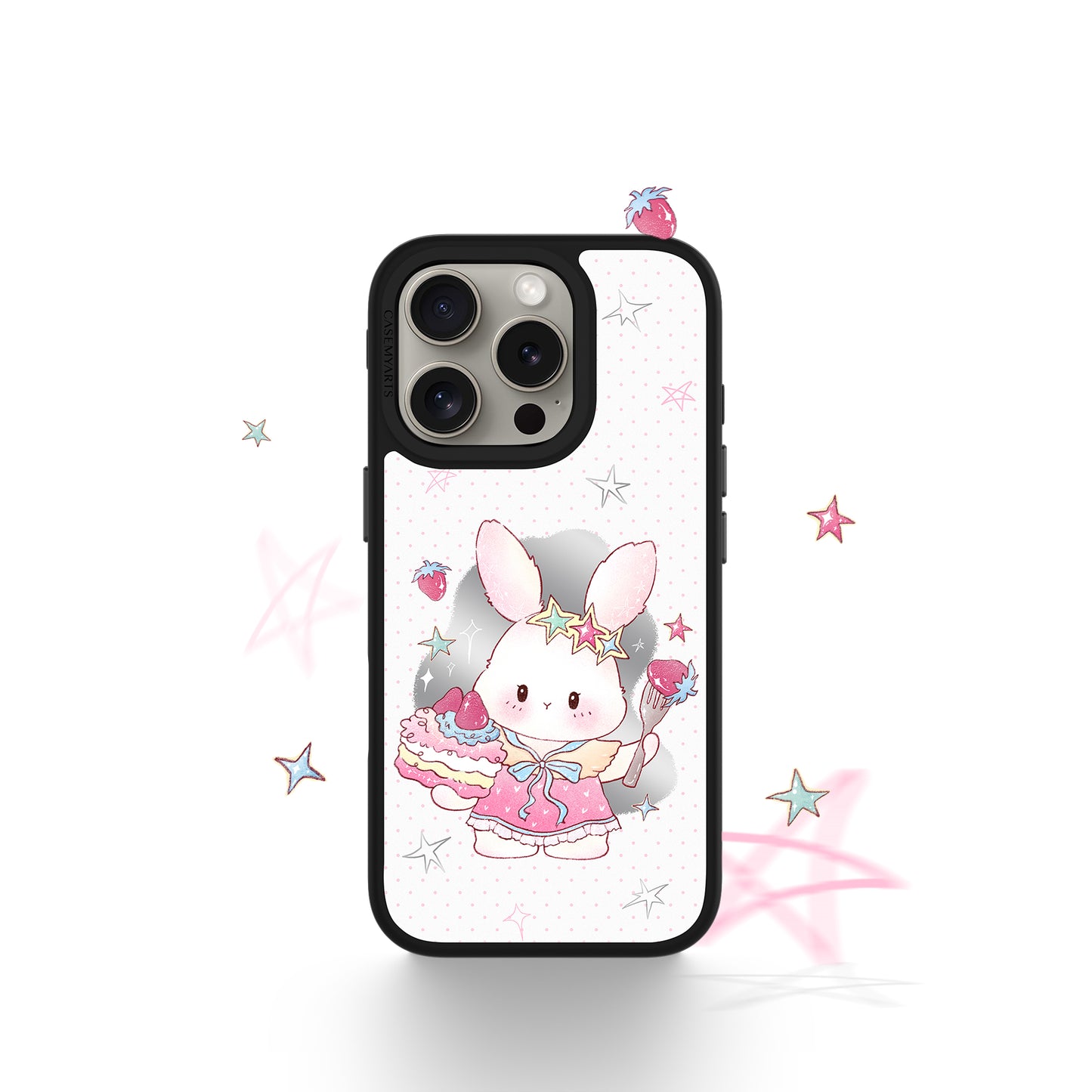 CASEMYARTS | Strawberry Bunny | MagSafe iPhone Case