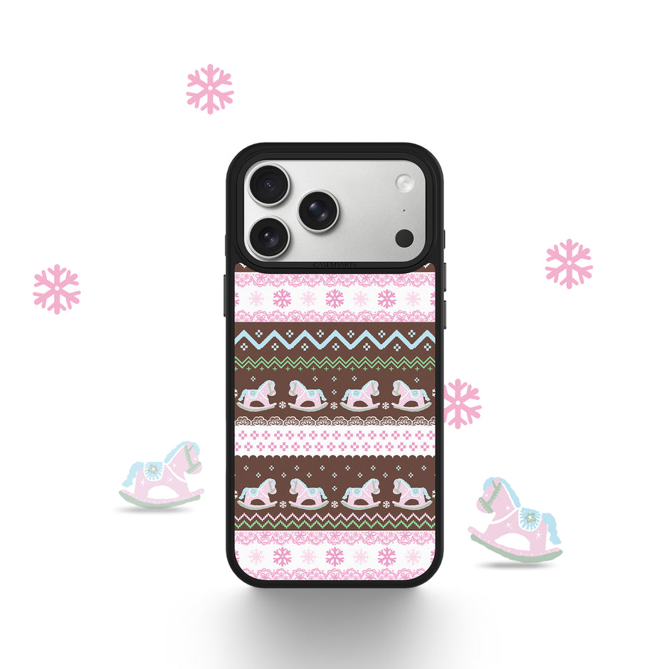 CASEMYARTS Rocking Horse Sweater MagSafe iPhone Case