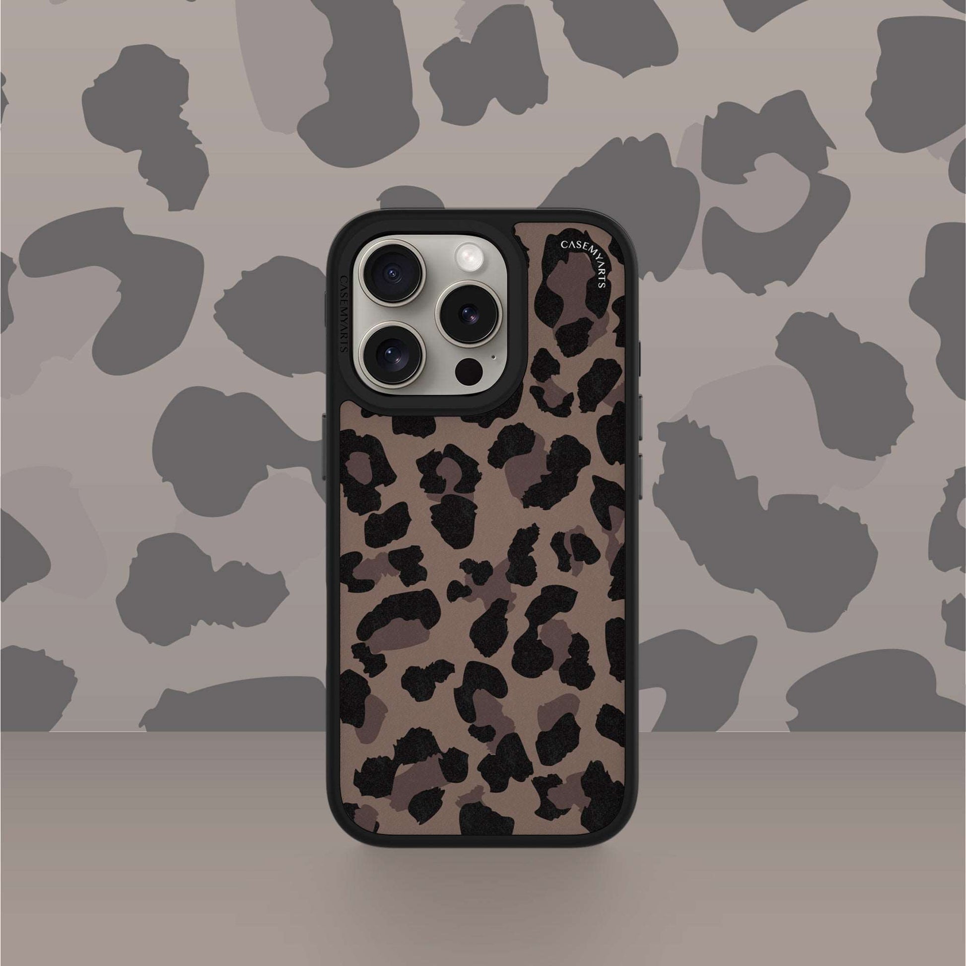 CASEMYARTS  Leopard Print MagSafe iPhone Case