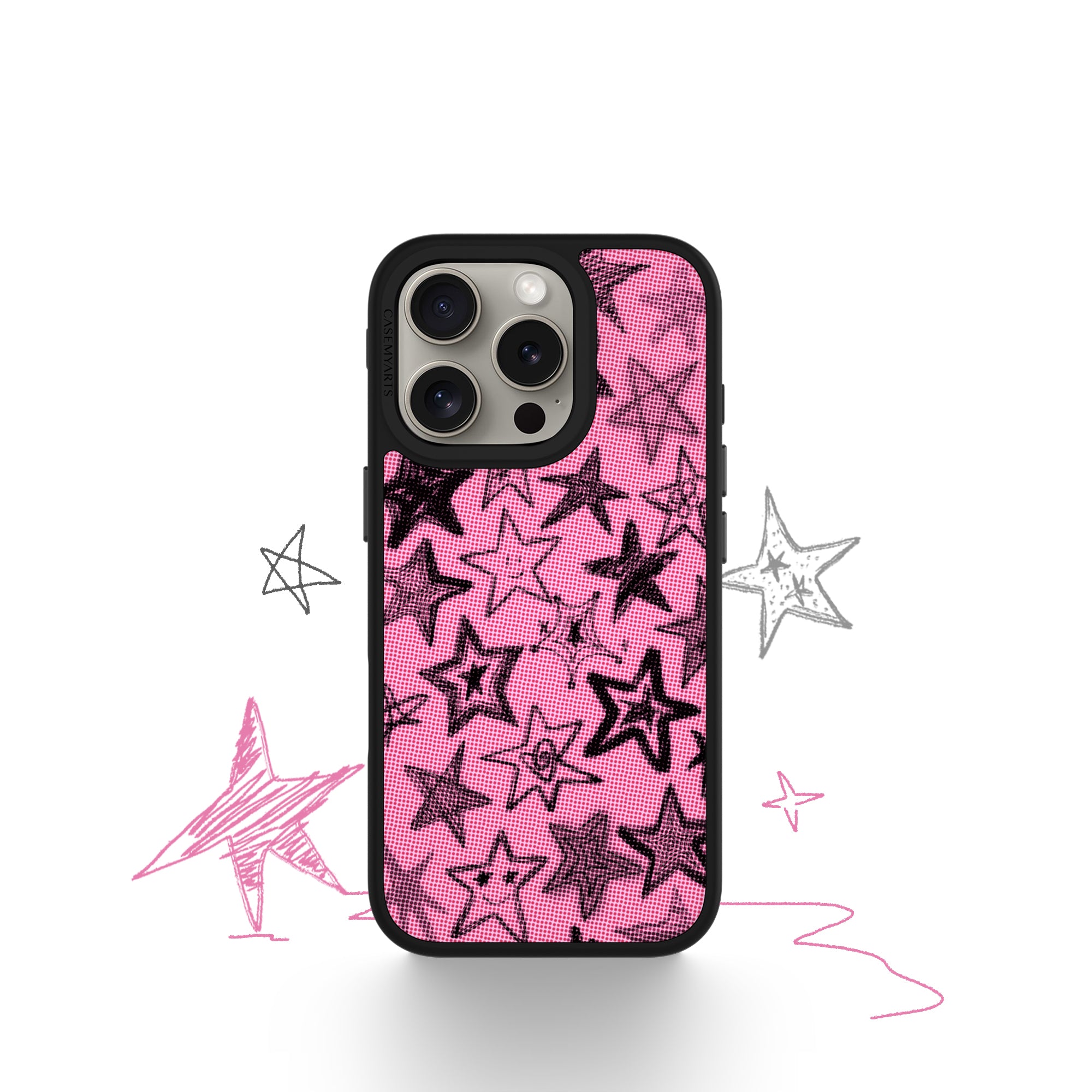 CASEMYARTS Starlust Black MagSafe iPhone Case