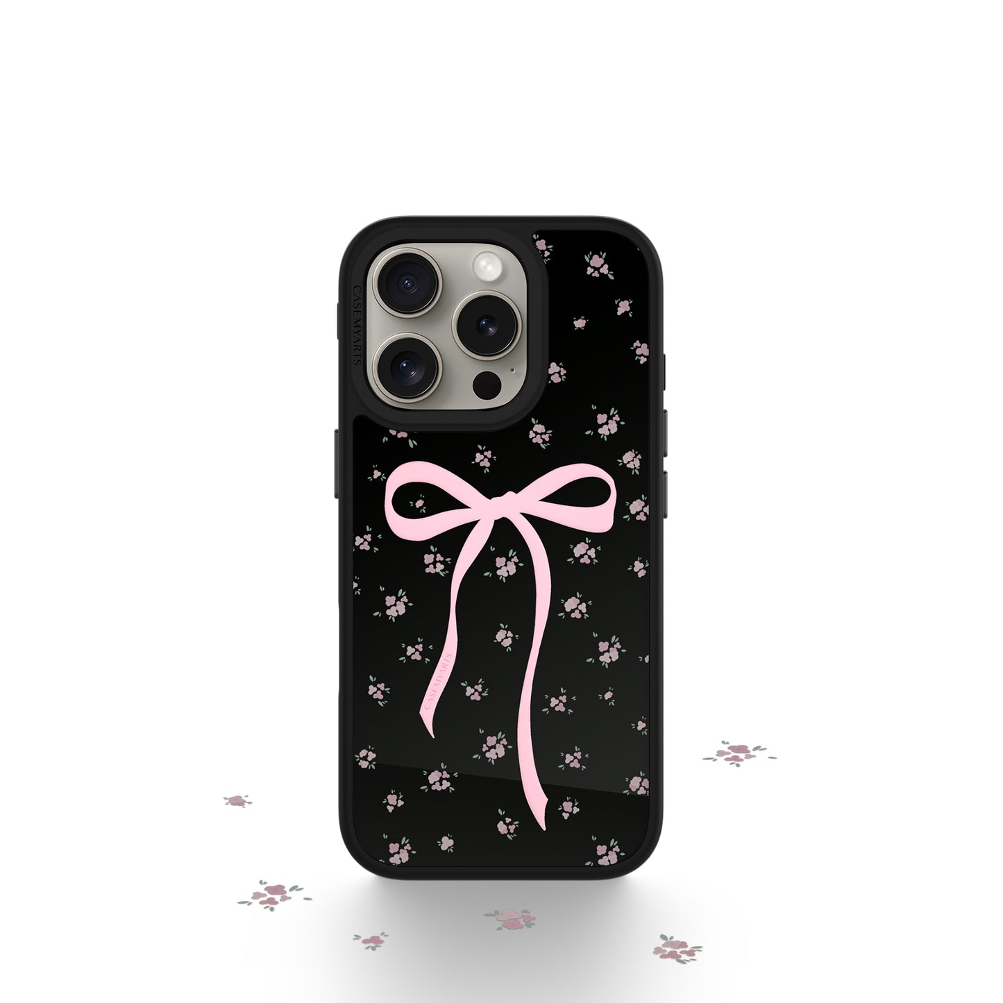 CASEMYARTS Pink Floral MagSafe iPhone Case