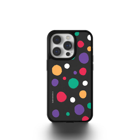 CASEMYARTS Colorful Painted Dots MagSafe iPhone Case