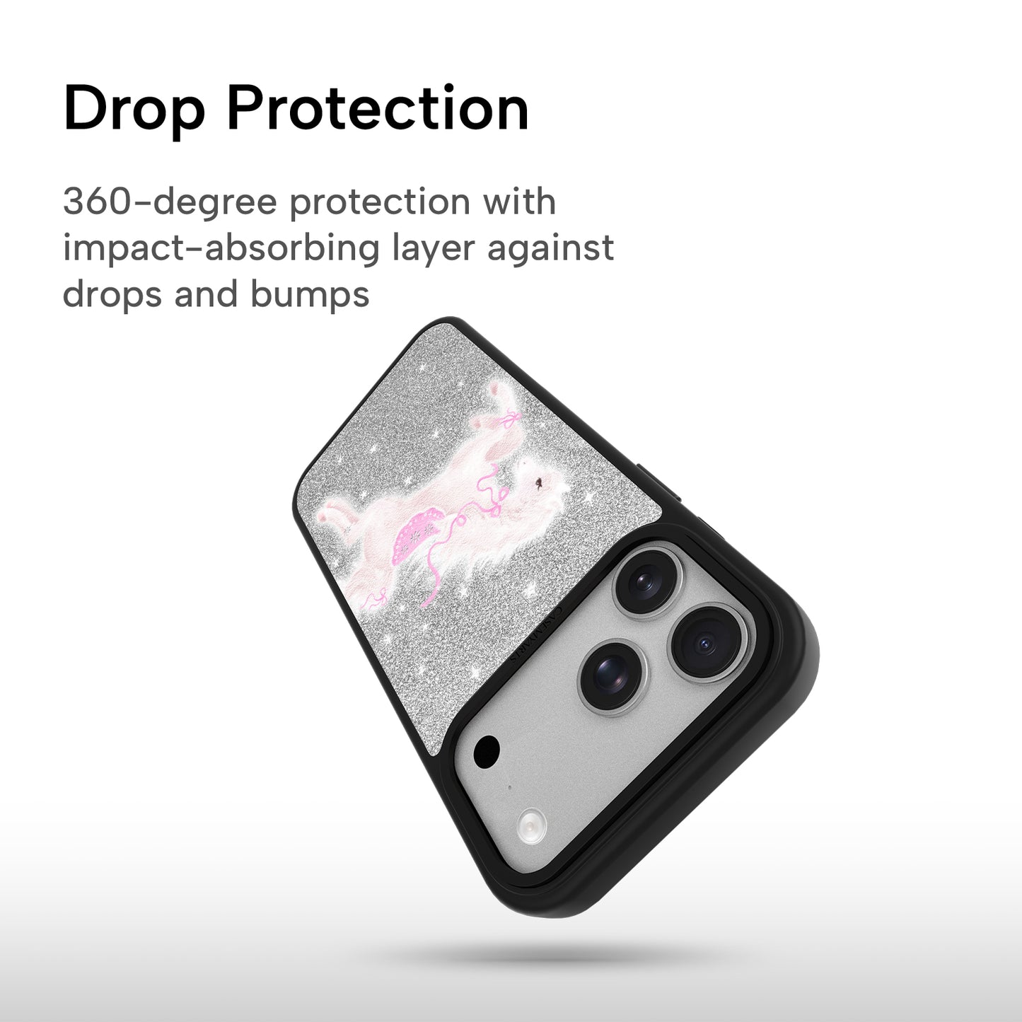 CASEMYARTS | Glitter & Purple Pony | MagSafe iPhone Case