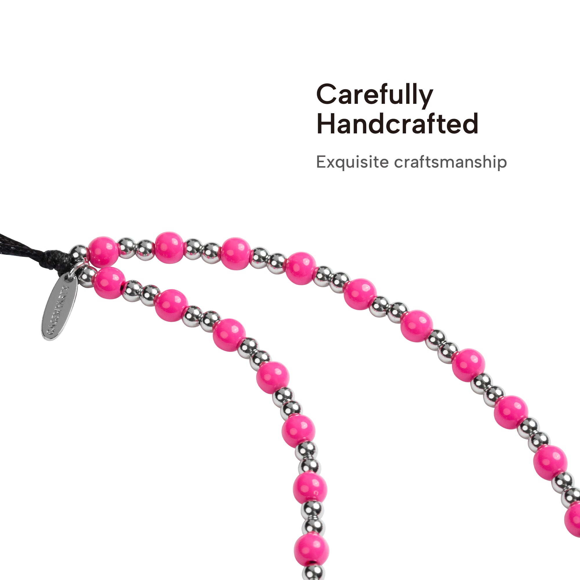 CASEMYARTS Fuchsia Sparkle Charm Premium Phone Charm