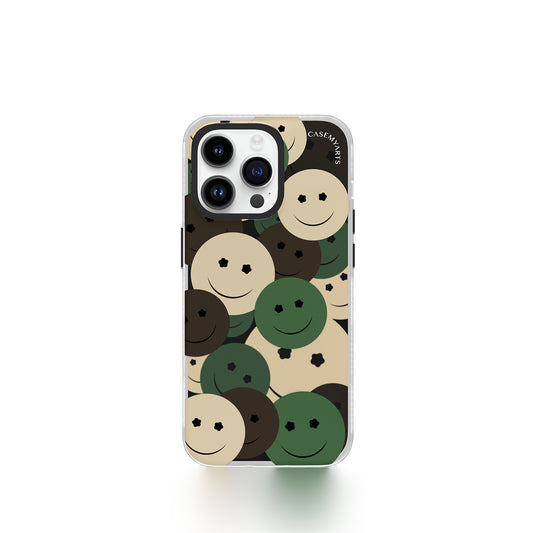 CASEMYARTS Camouflage Smiley iPhone Case