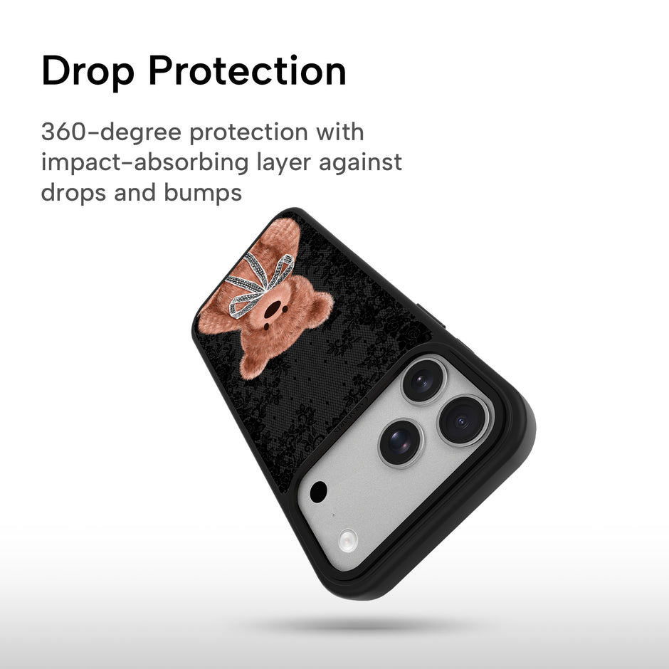 CASEMYARTS Lace Bear MagSafe iPhone Case