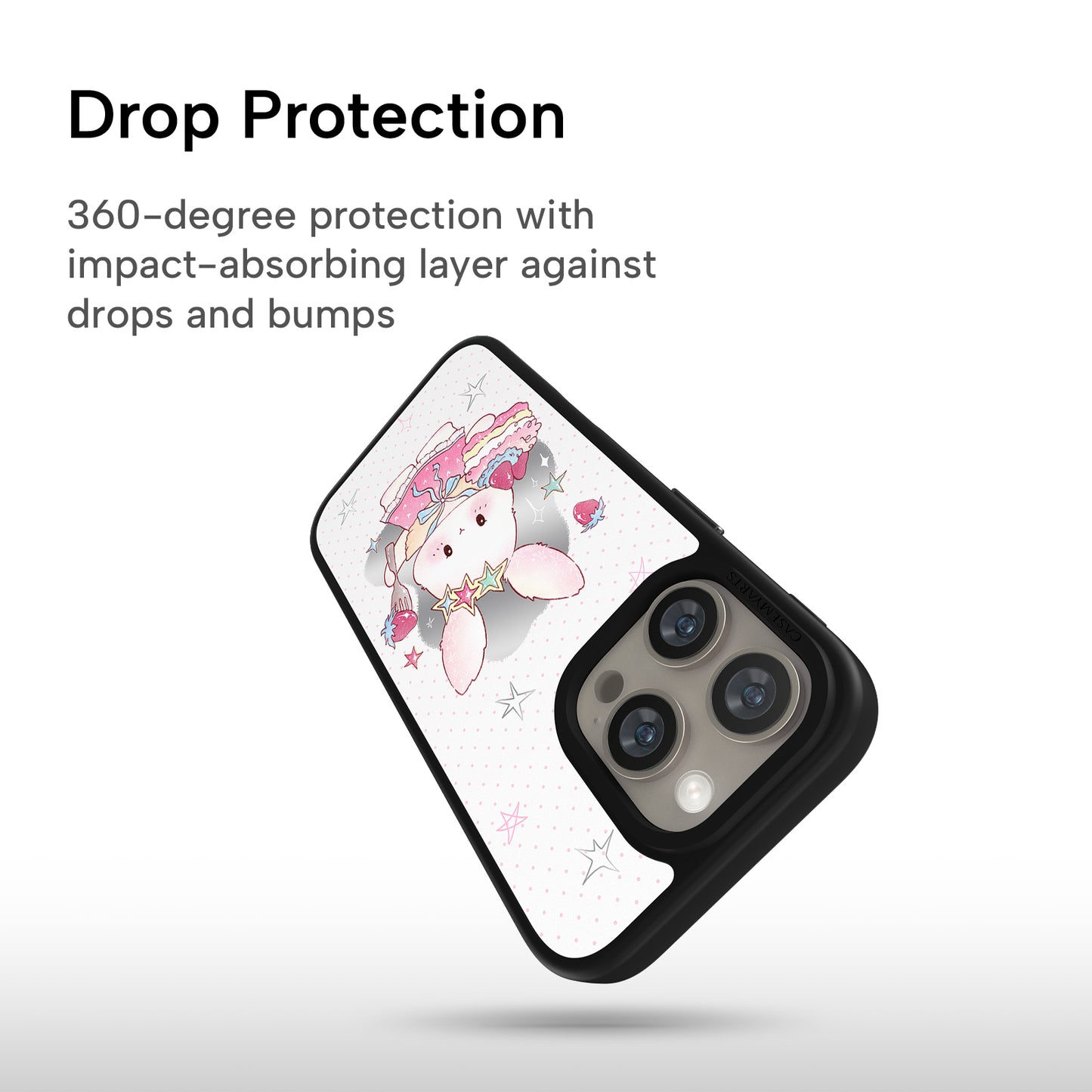 CASEMYARTS | Strawberry Bunny | MagSafe iPhone Case