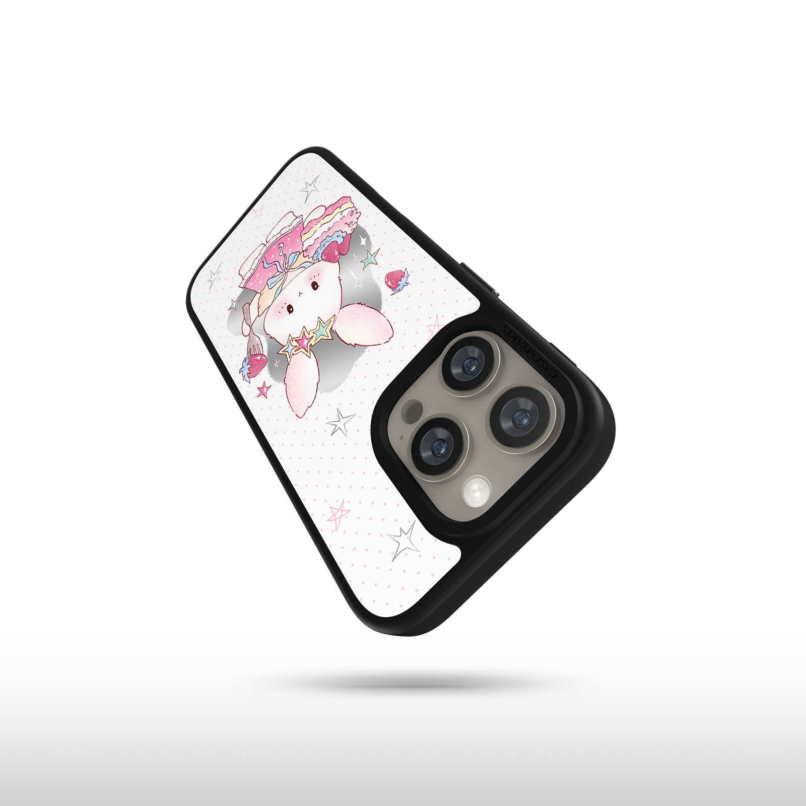CASEMYARTS Strawberry Bunny MagSafe iPhone Case