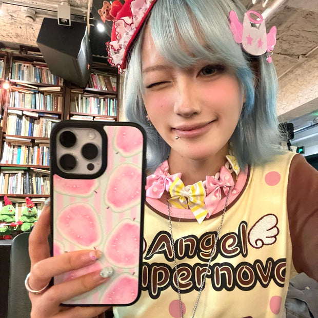 CASEMYARTS Pink Guava MagSafe iPhone Case