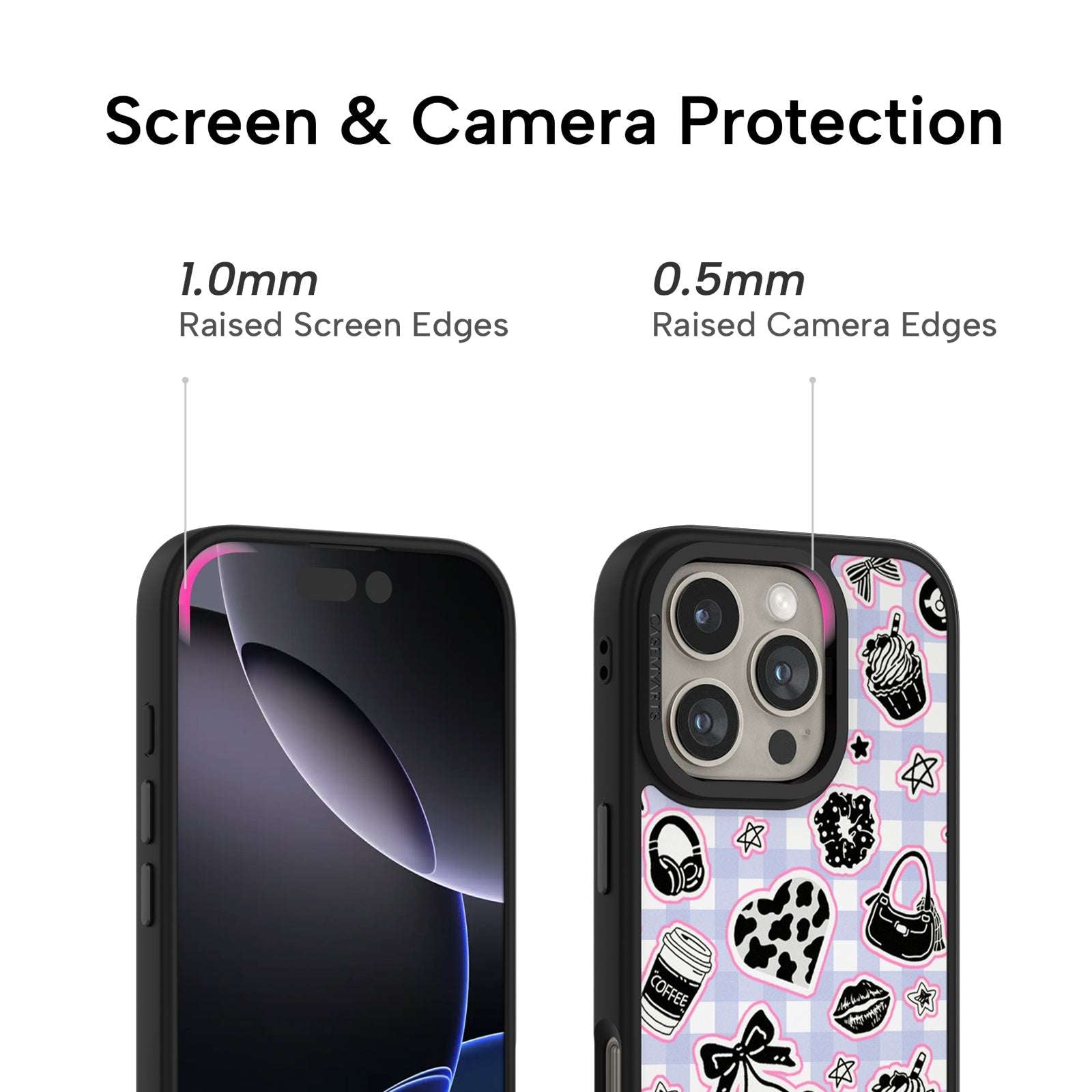 CASEMYARTS | Retro Red Stickers | MagSafe iPhone Case