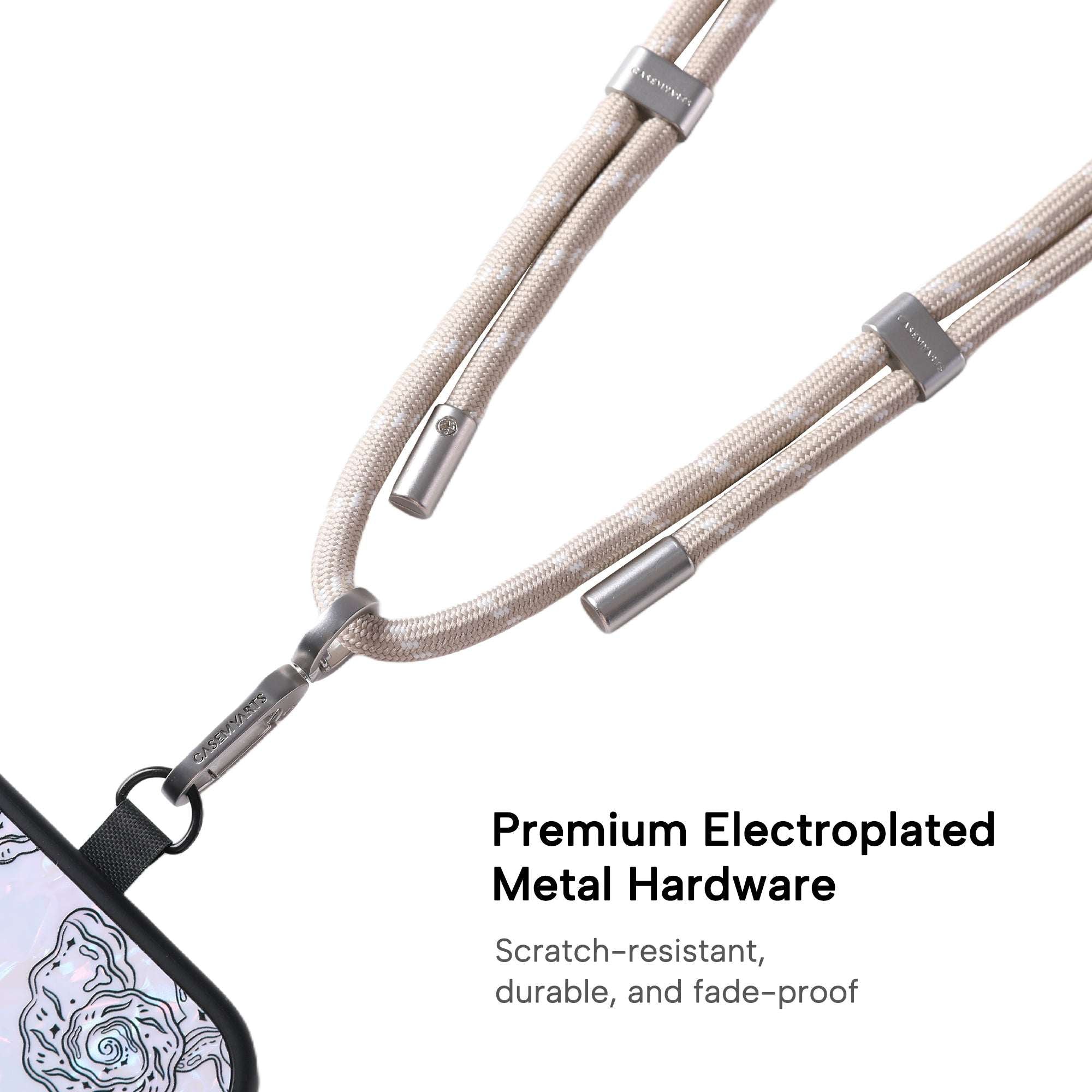 CASEMYARTS 2-in-1 Lanyard Long Phone Strap