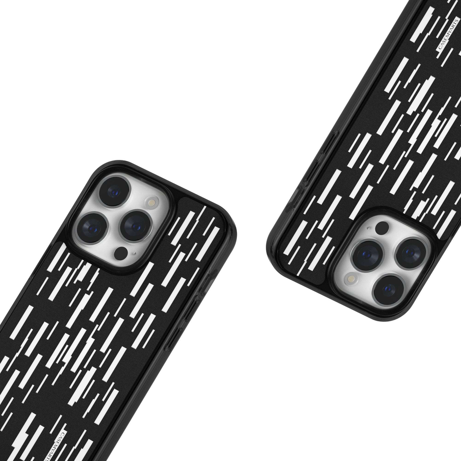 CASEMYARTS Black Meteor Shower MagSafe iPhone Case