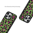 CASEMYARTS Avocado Green Leopard Print MagSafe iPhone Case