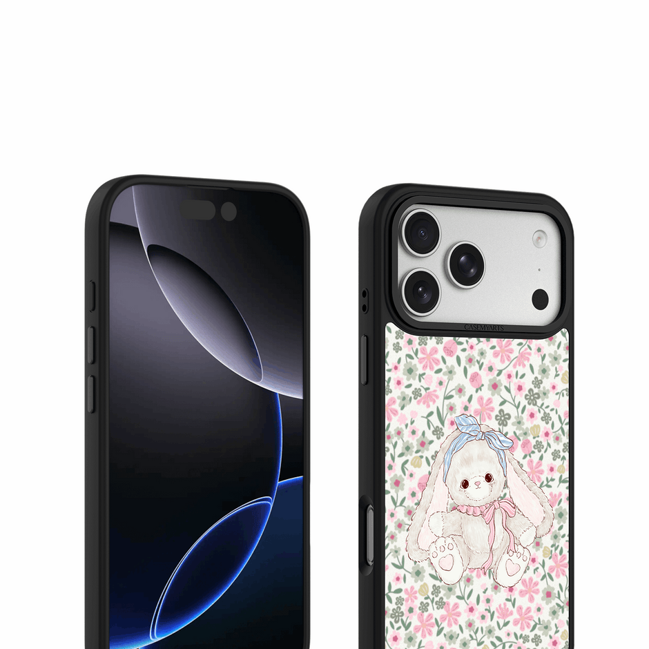 CASEMYARTS Floral Bunny MagSafe iPhone Case