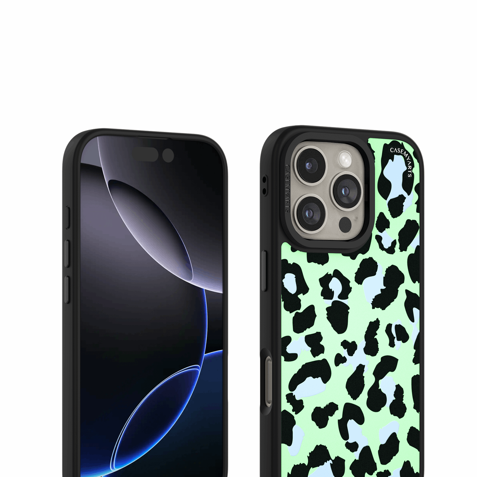 CASEMYARTS Leopard on Mint MagSafe iPhone Case