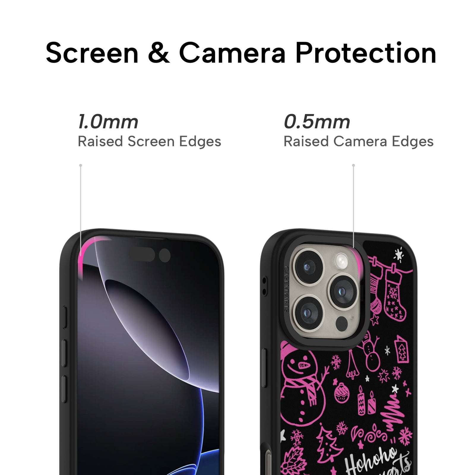 CASEMYARTS | Ho Ho Hot Pink | MagSafe iPhone Case