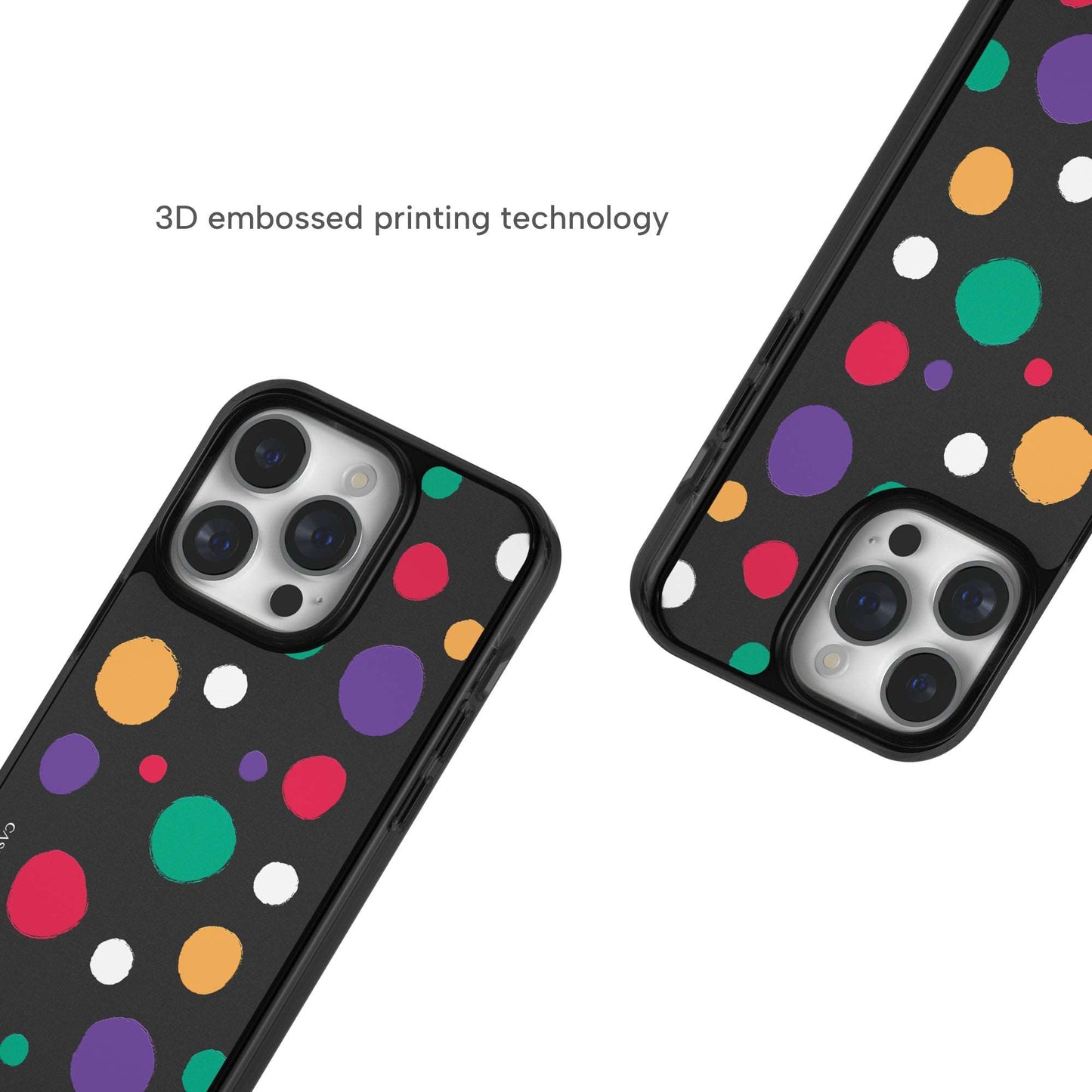 CASEMYARTS Colorful Painted Dots MagSafe iPhone Case