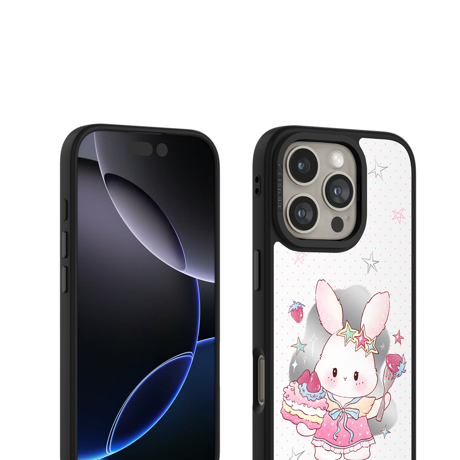 CASEMYARTS Strawberry Bunny MagSafe iPhone Case