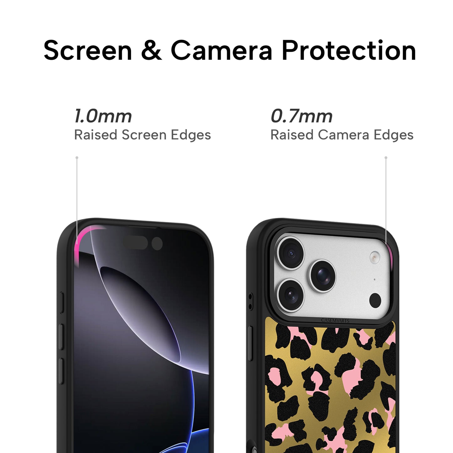 CASEMYARTS Golden Leopard MagSafe iPhone Case