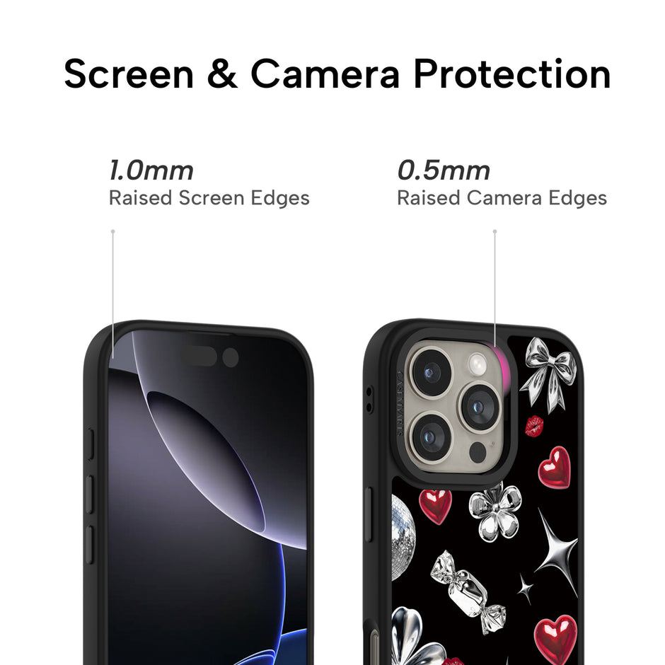 CASEMYARTS Disco Kiss Black MagSafe iPhone Case