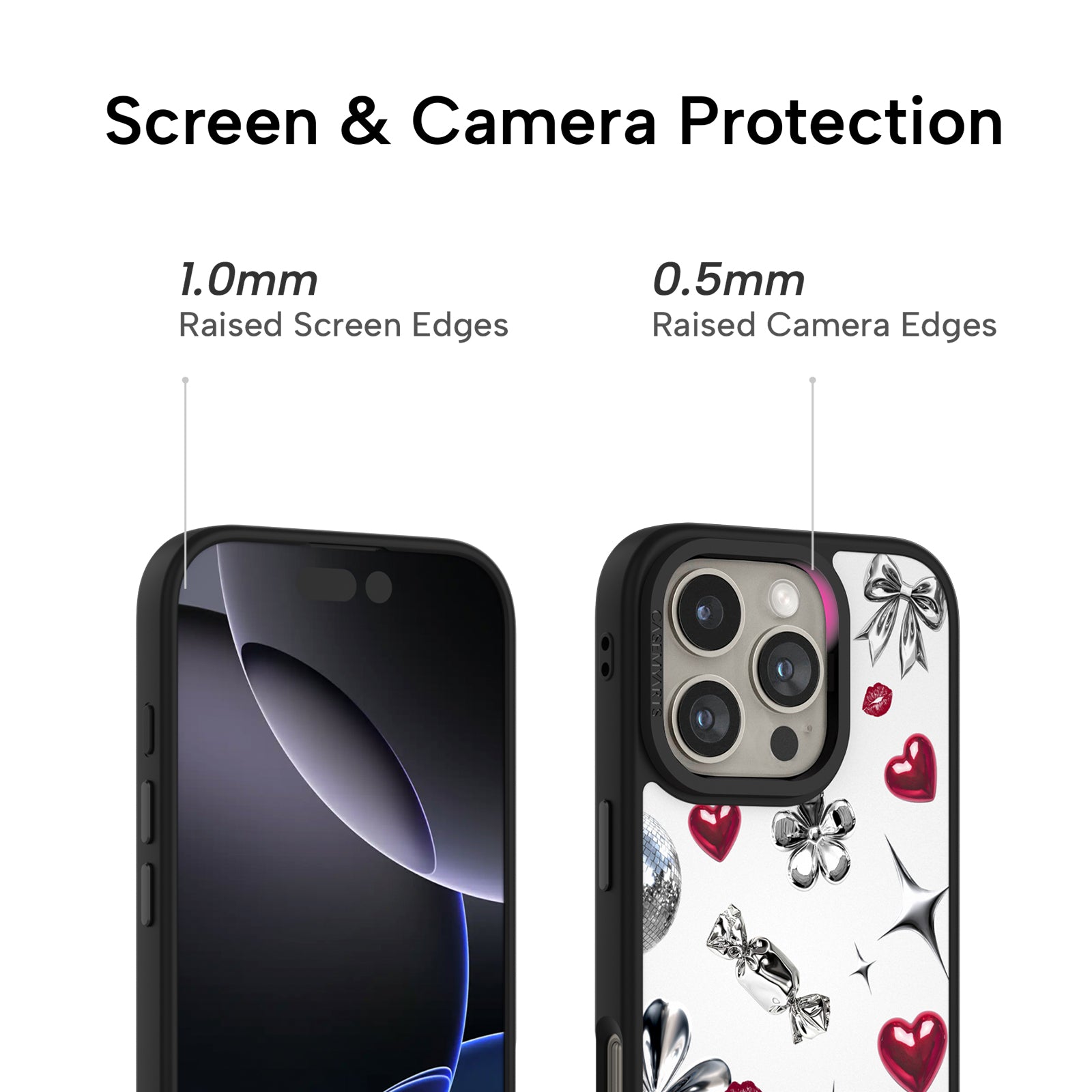 CASEMYARTS Disco Kiss 白色 MagSafe iPhone 手機殼