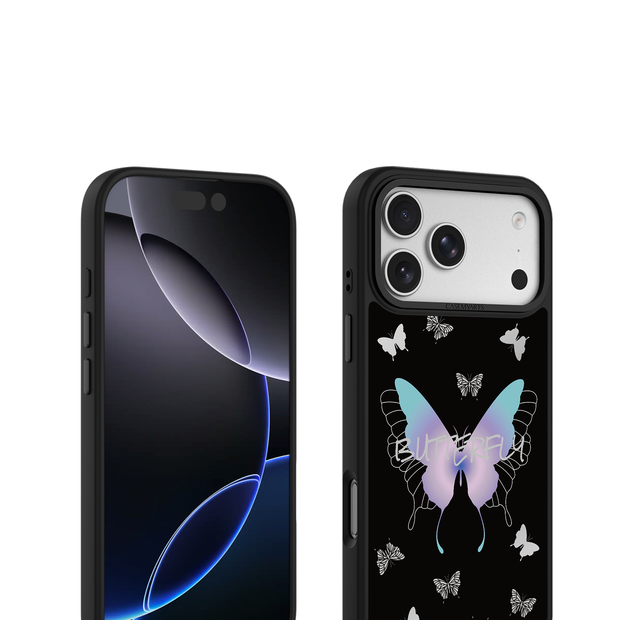 CASEMYARTS Fluttering in Silver MagSafe iPhone Case