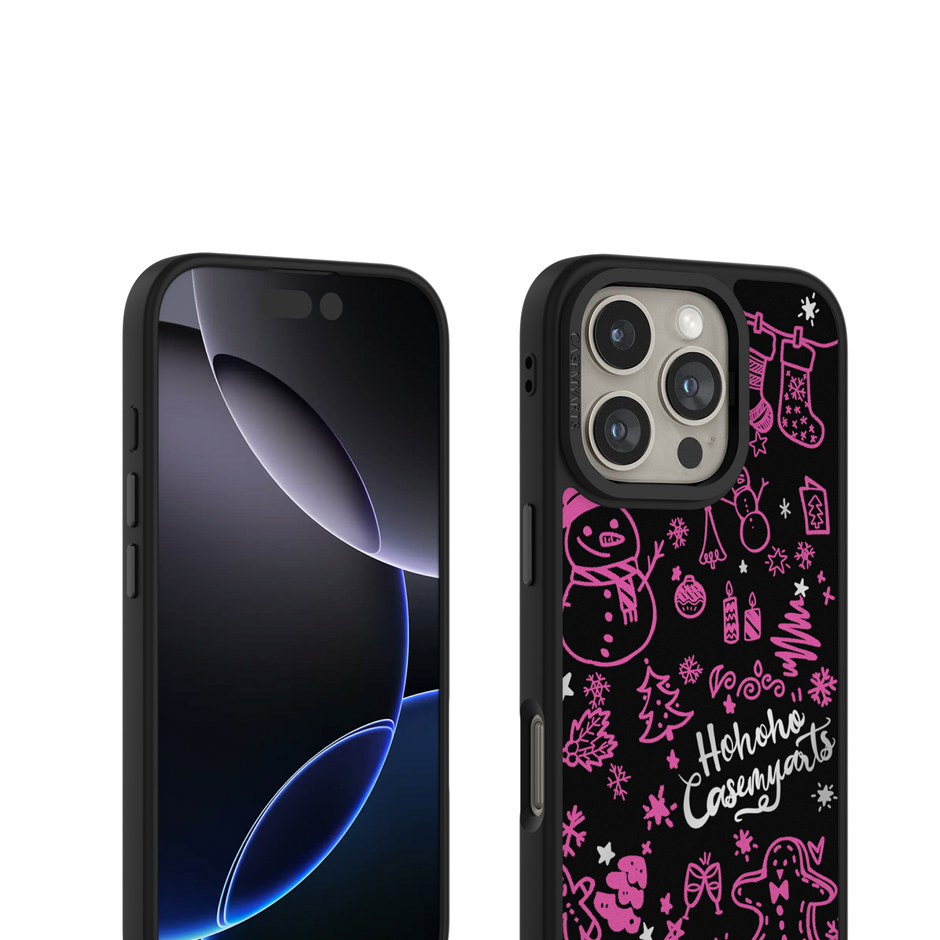 CASEMYARTS Ho Ho Hot Pink MagSafe iPhone Case