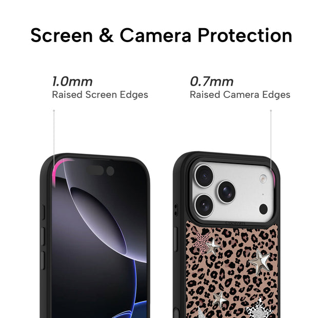 CASEMYARTS Leopard Star MagSafe iPhone Case