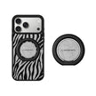CASEMYARTS Silver Shadow Zebra MagSafe iPhone Grip