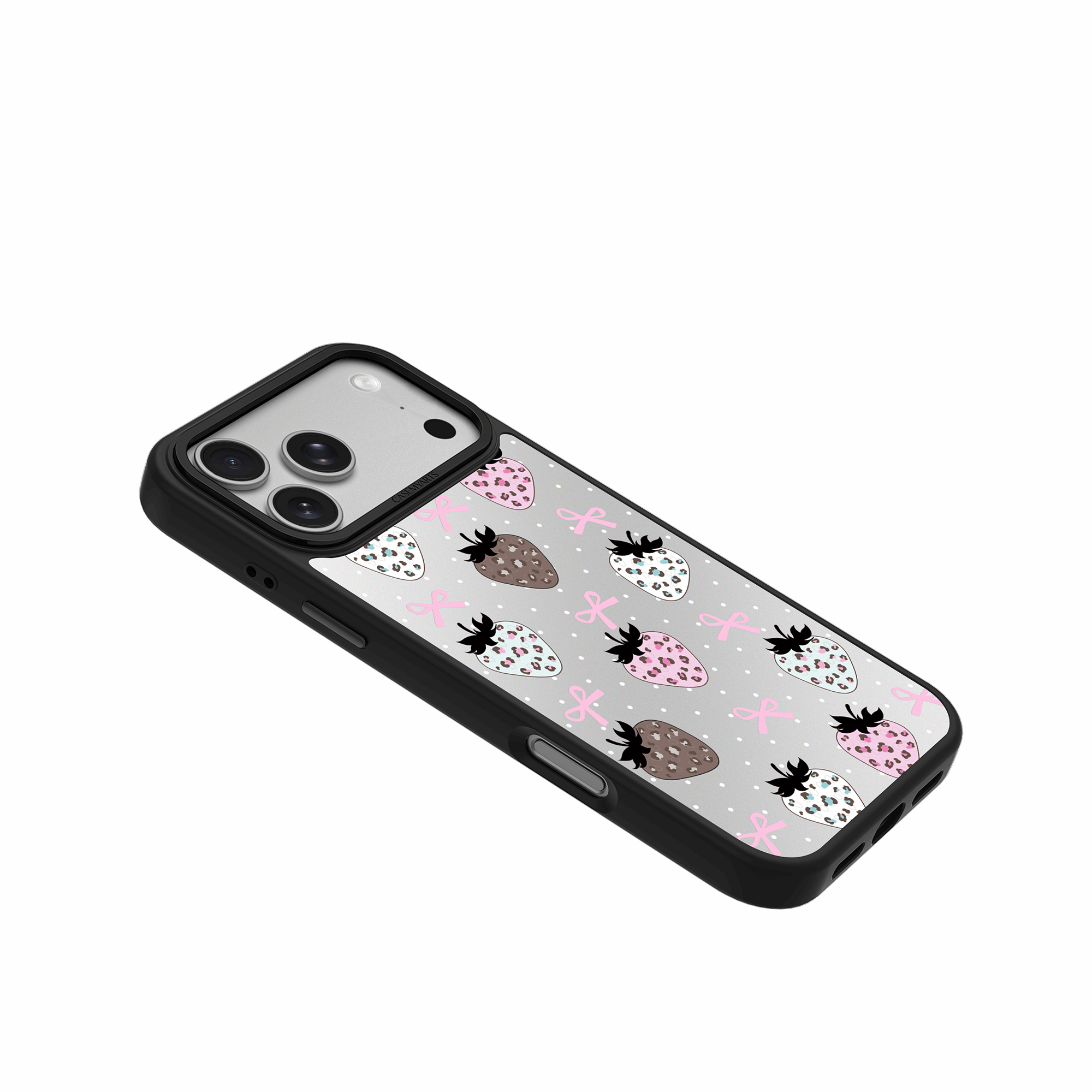 CASEMYARTS Strawberry Leopard MagSafe iPhone Case
