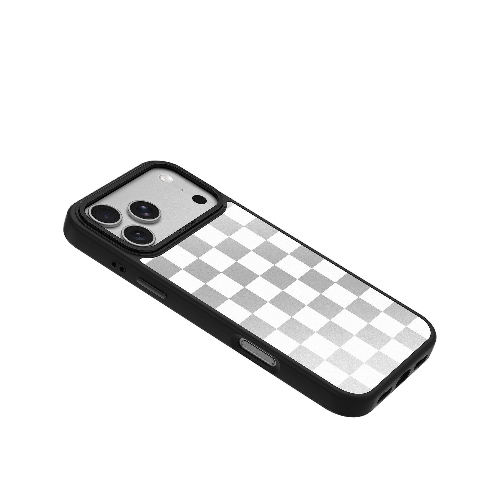 CASEMYARTS Chrome Checkerboard MagSafe iPhone Case
