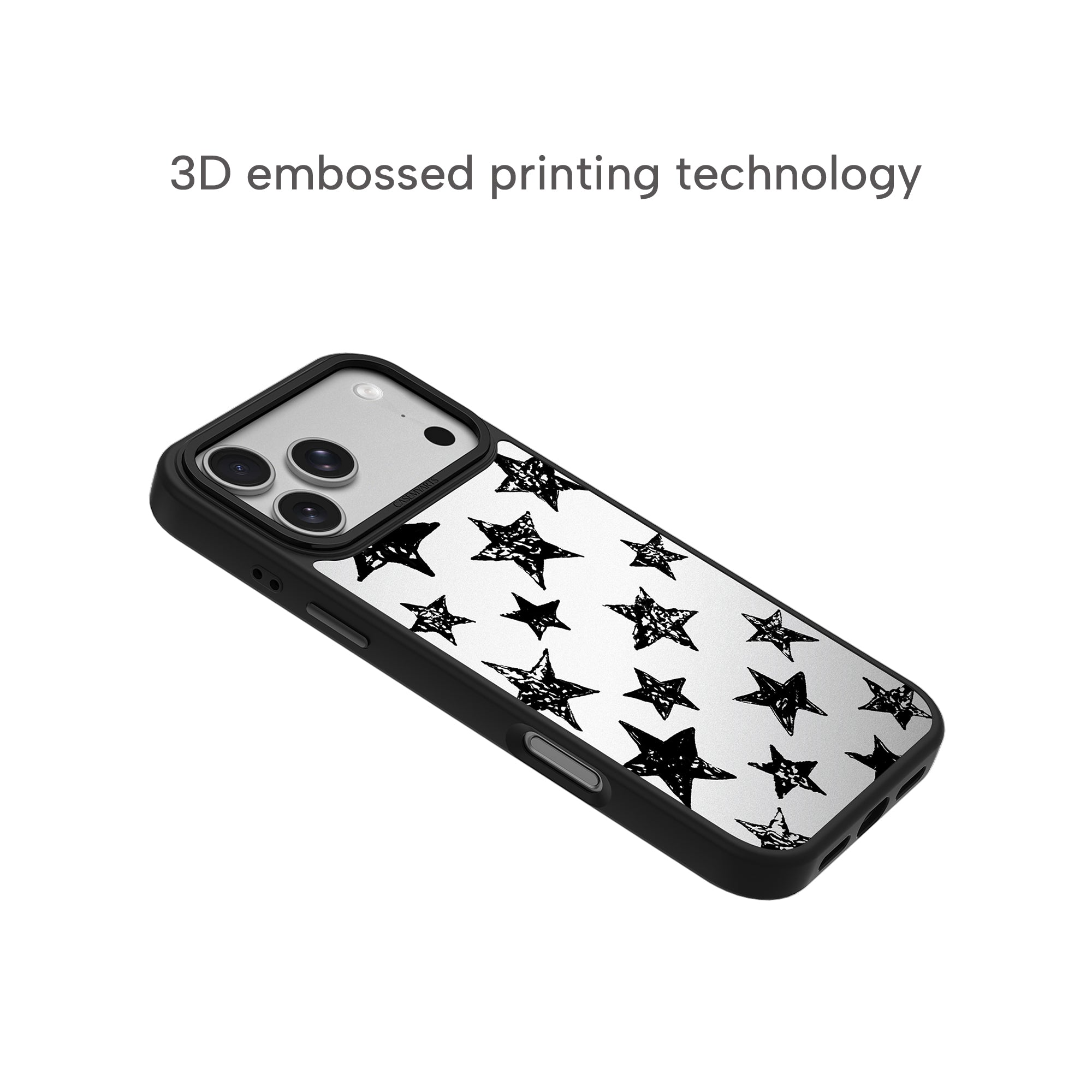 CASEMYARTS Silver Noir Collection MagSafe iPhone Case