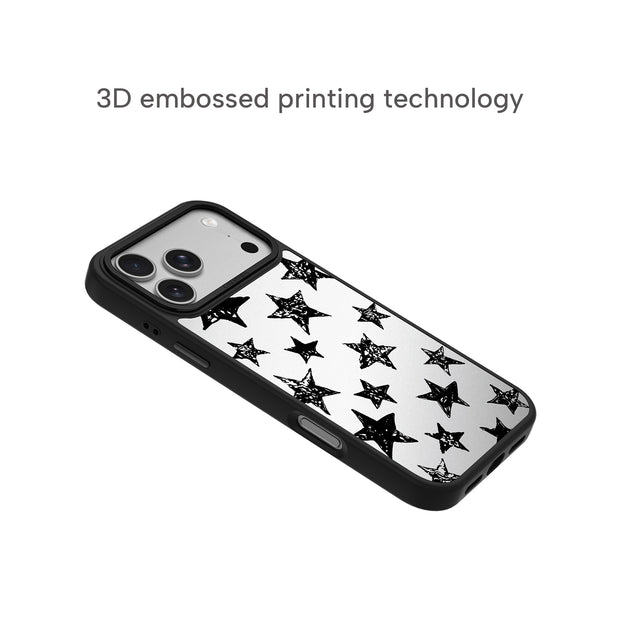 CASEMYARTS Silver Noir Collection MagSafe iPhone Case