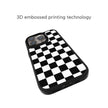 CASEMYARTS Black White Checkered MagSafe iPhone Case
