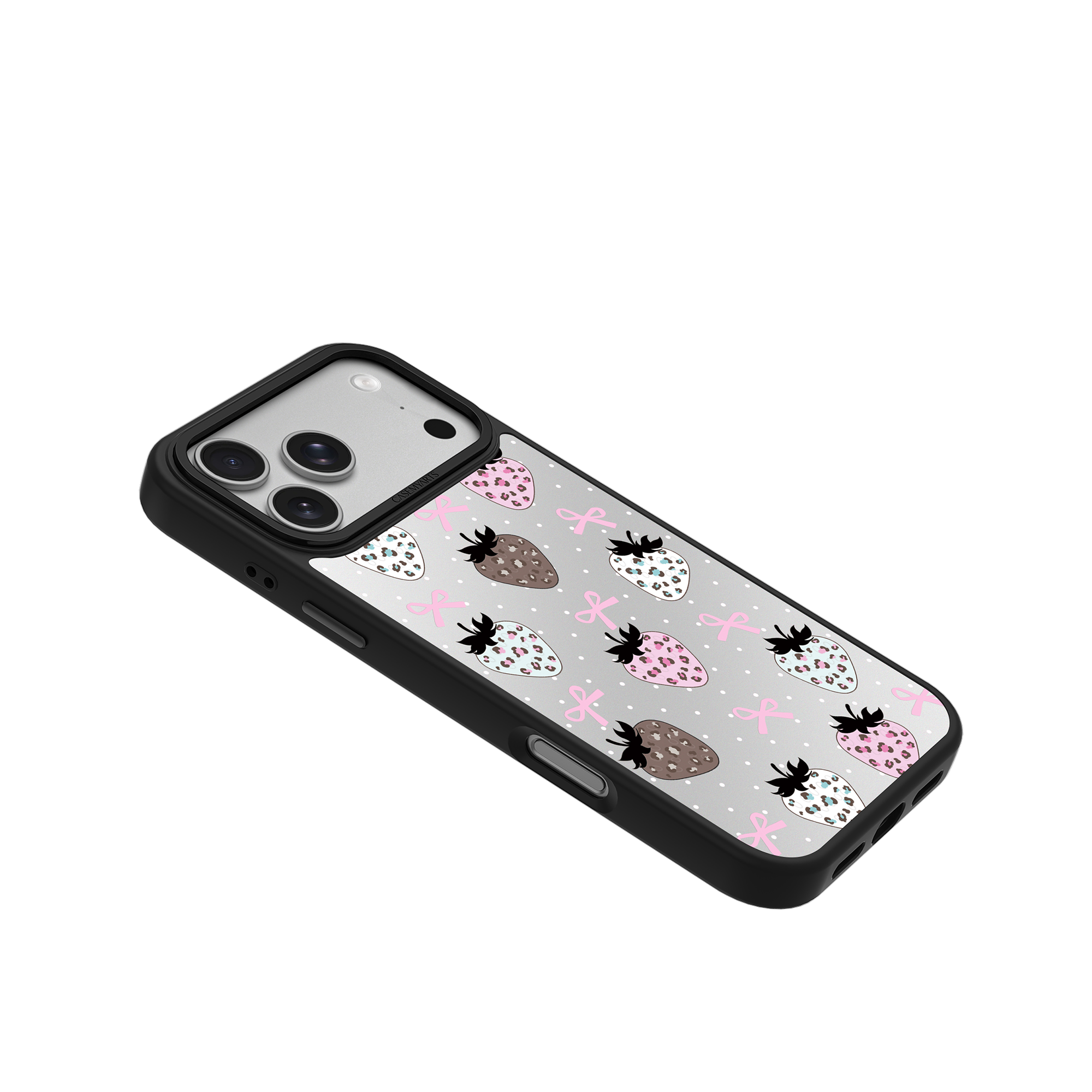 CASEMYARTS Strawberry Leopard MagSafe iPhone Case