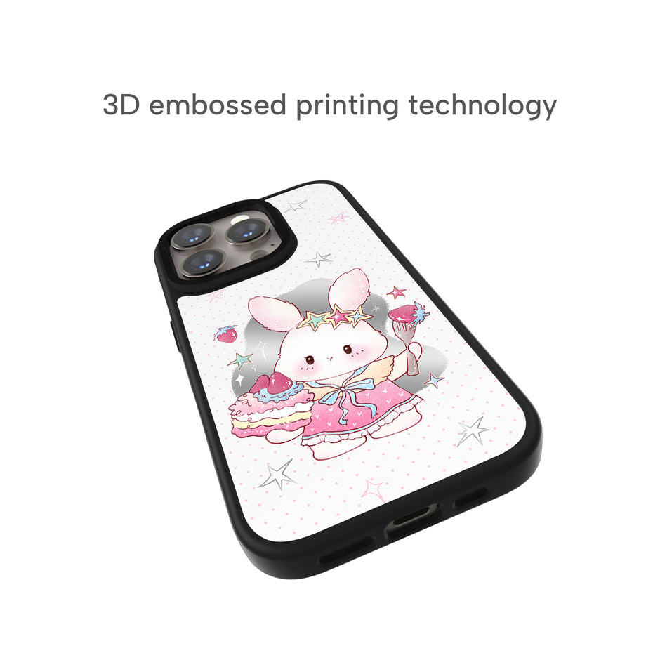 CASEMYARTS Strawberry Bunny MagSafe iPhone Case