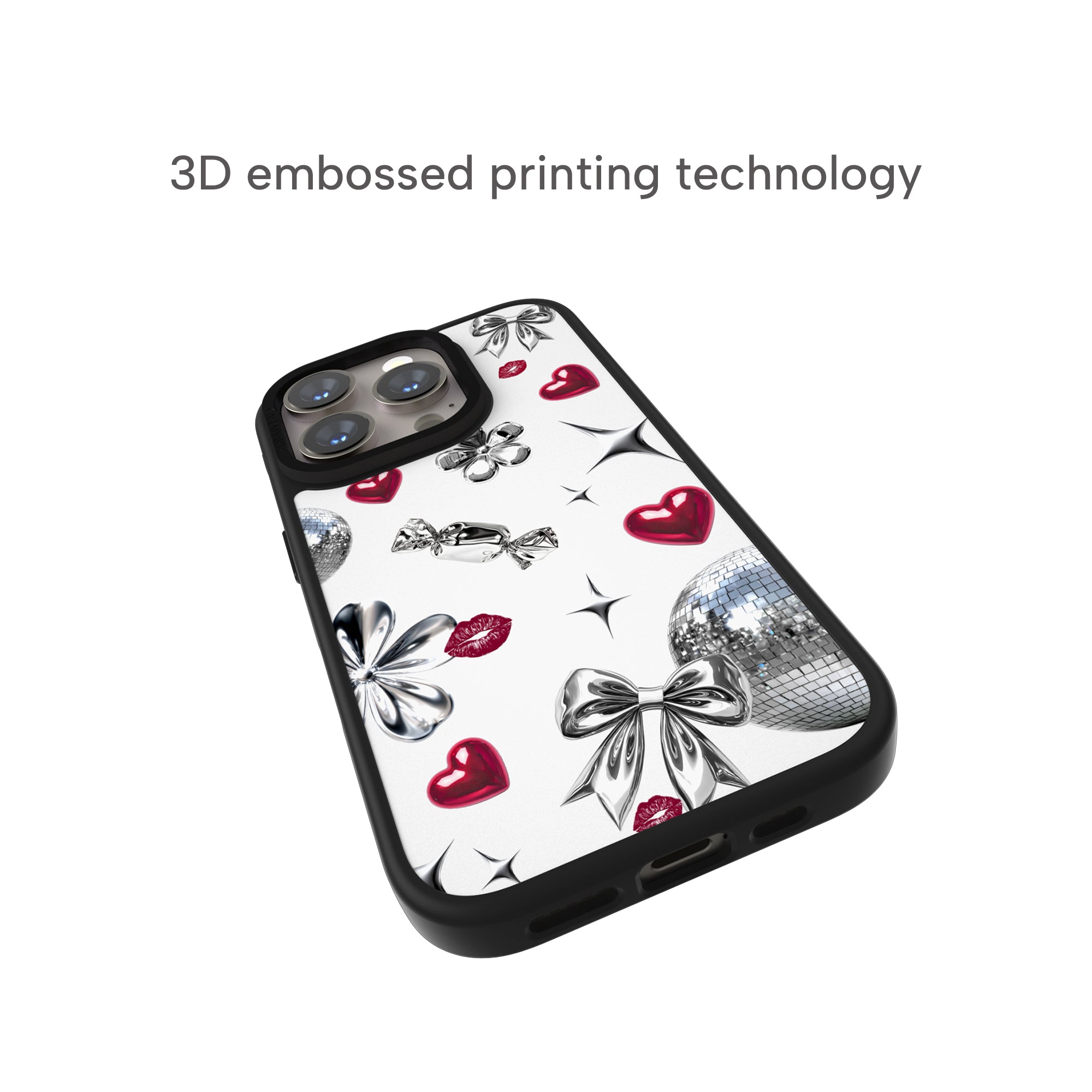 CASEMYARTS Disco Kiss 白色 MagSafe iPhone 手機殼