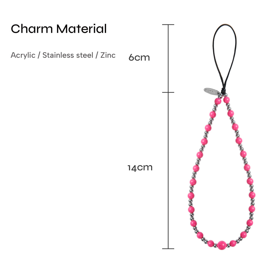 CASEMYARTS Fuchsia Sparkle Charm Premium Phone Charm