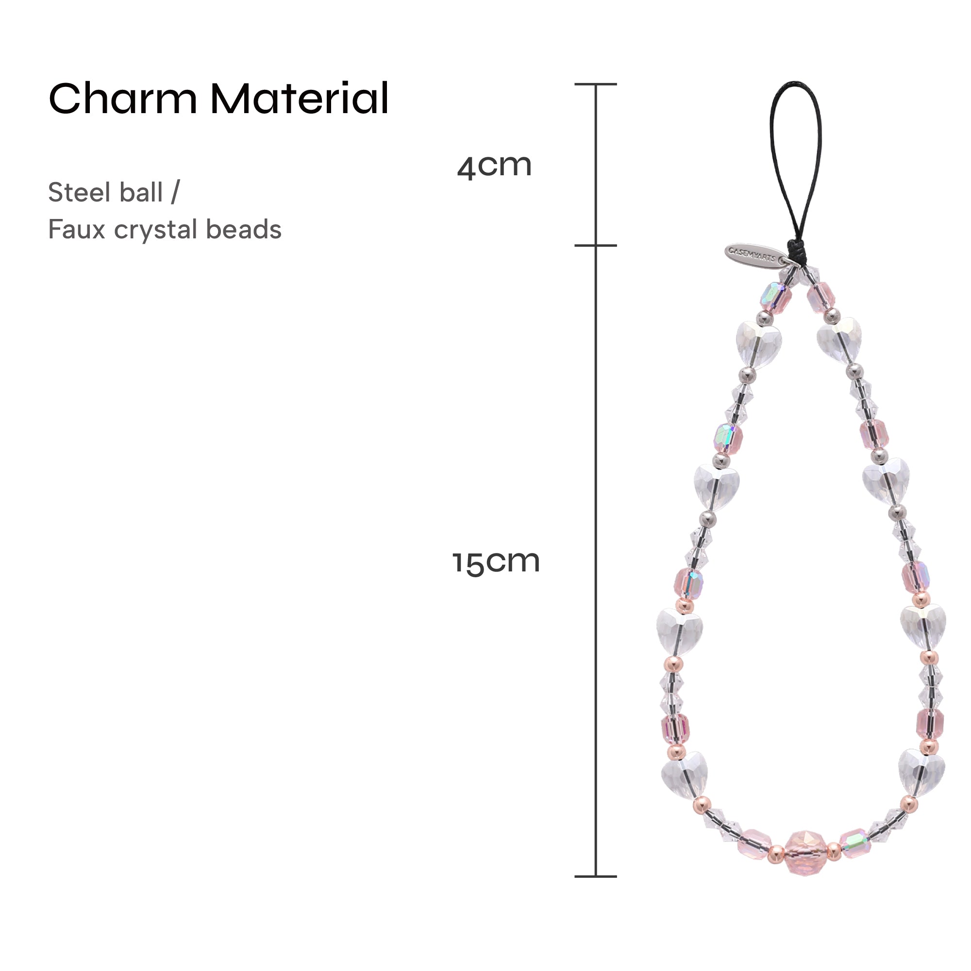 CASEMYARTS Crystal Lover iPhone Charm