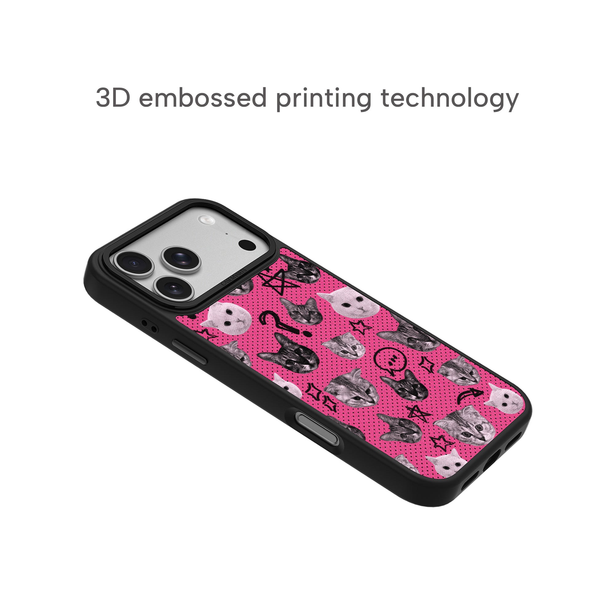 CASEMYARTS Polka Cat MagSafe iPhone Case
