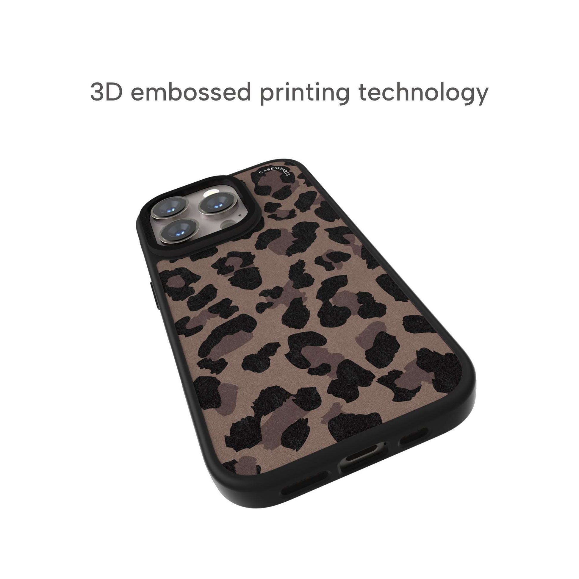 CASEMYARTS  Leopard Print MagSafe iPhone Case