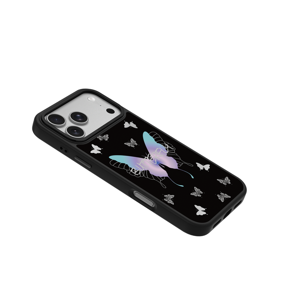 CASEMYARTS Fluttering in Silver MagSafe iPhone Case
