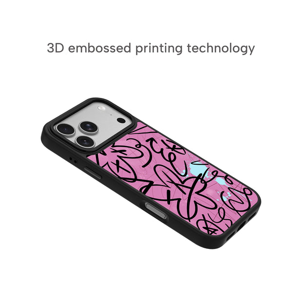 CASEMYARTS Scribble Lines MagSafe iPhone Case
