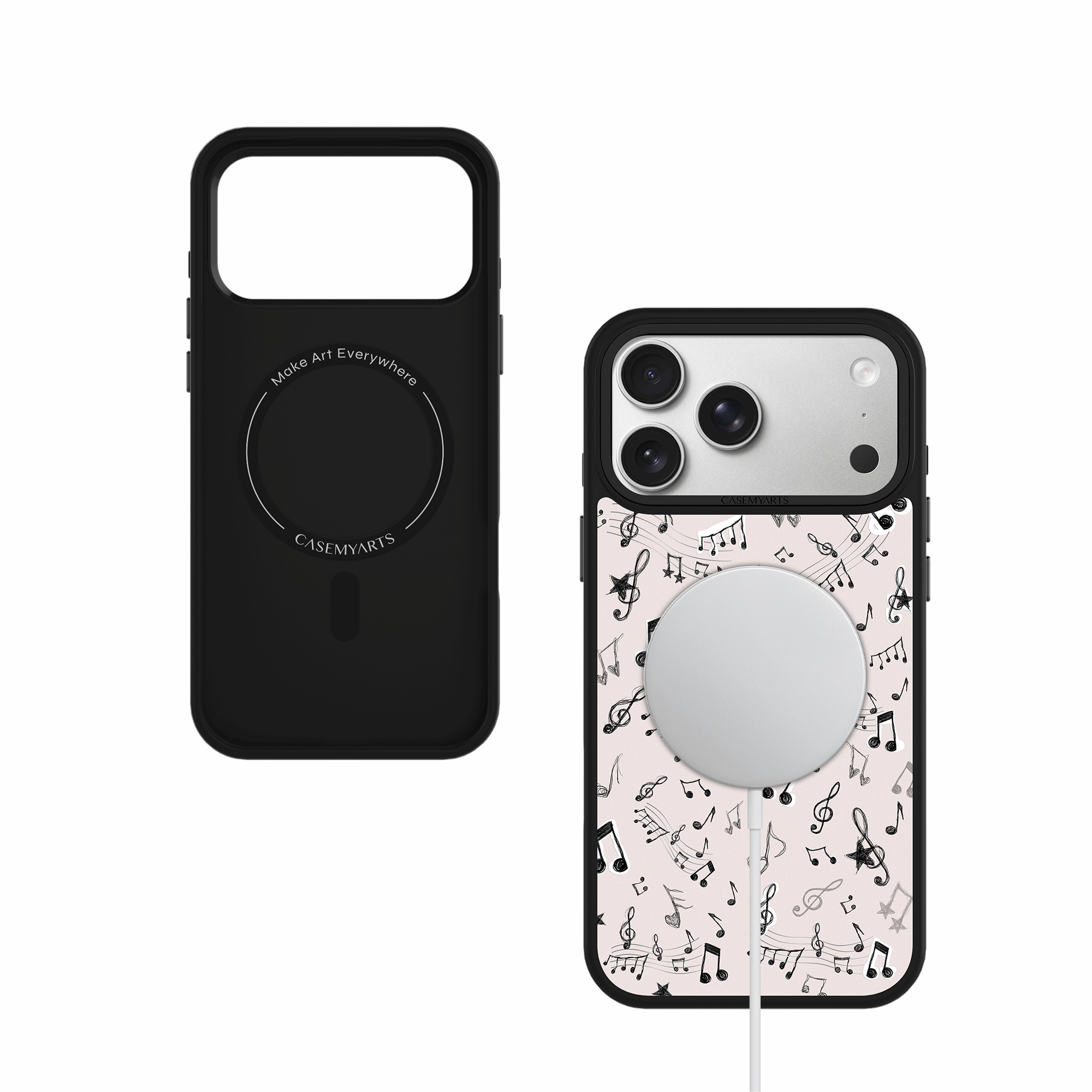 CASEMYARTS Musical Notes MagSafe iPhone Case